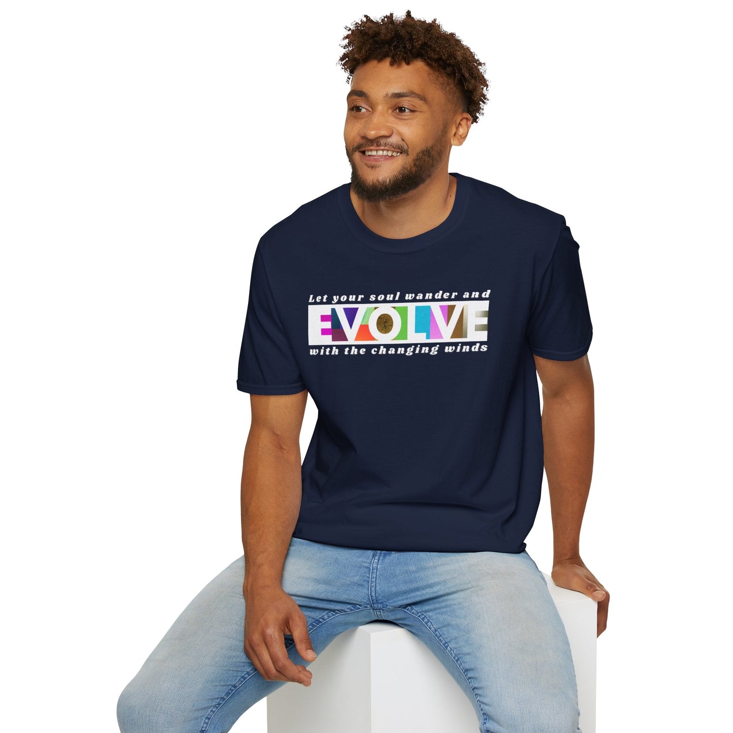 Evolve Inspirational Unisex Softstyle T-Shirt Printify