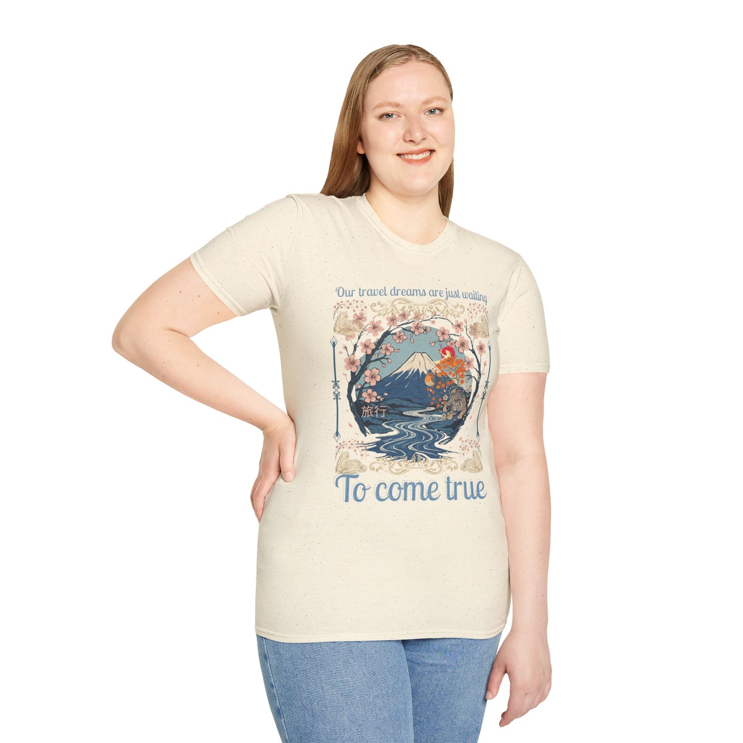 To Come True Scenic Dream T-Shirt — Inspirational Mountain Lake Graphic Tee