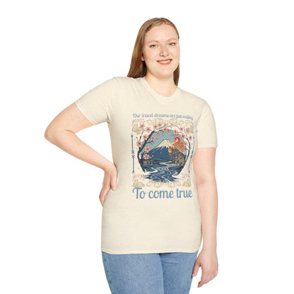 To Come True Scenic Dream T-Shirt — Inspirational Mountain Lake Graphic Tee