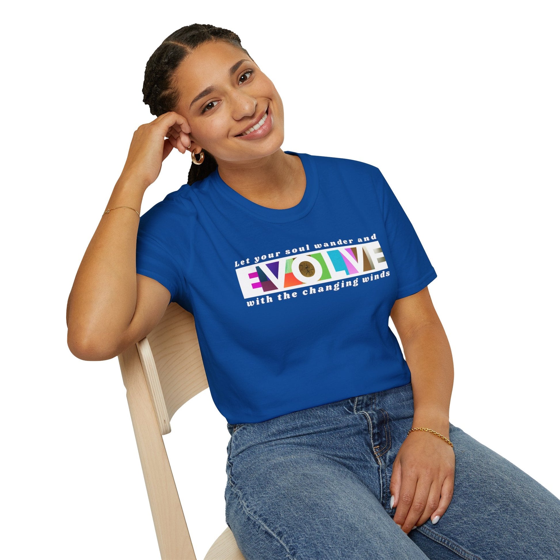 Evolve Inspirational Unisex Softstyle T-Shirt Printify