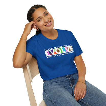 Evolve Inspirational Unisex Softstyle T-Shirt Printify