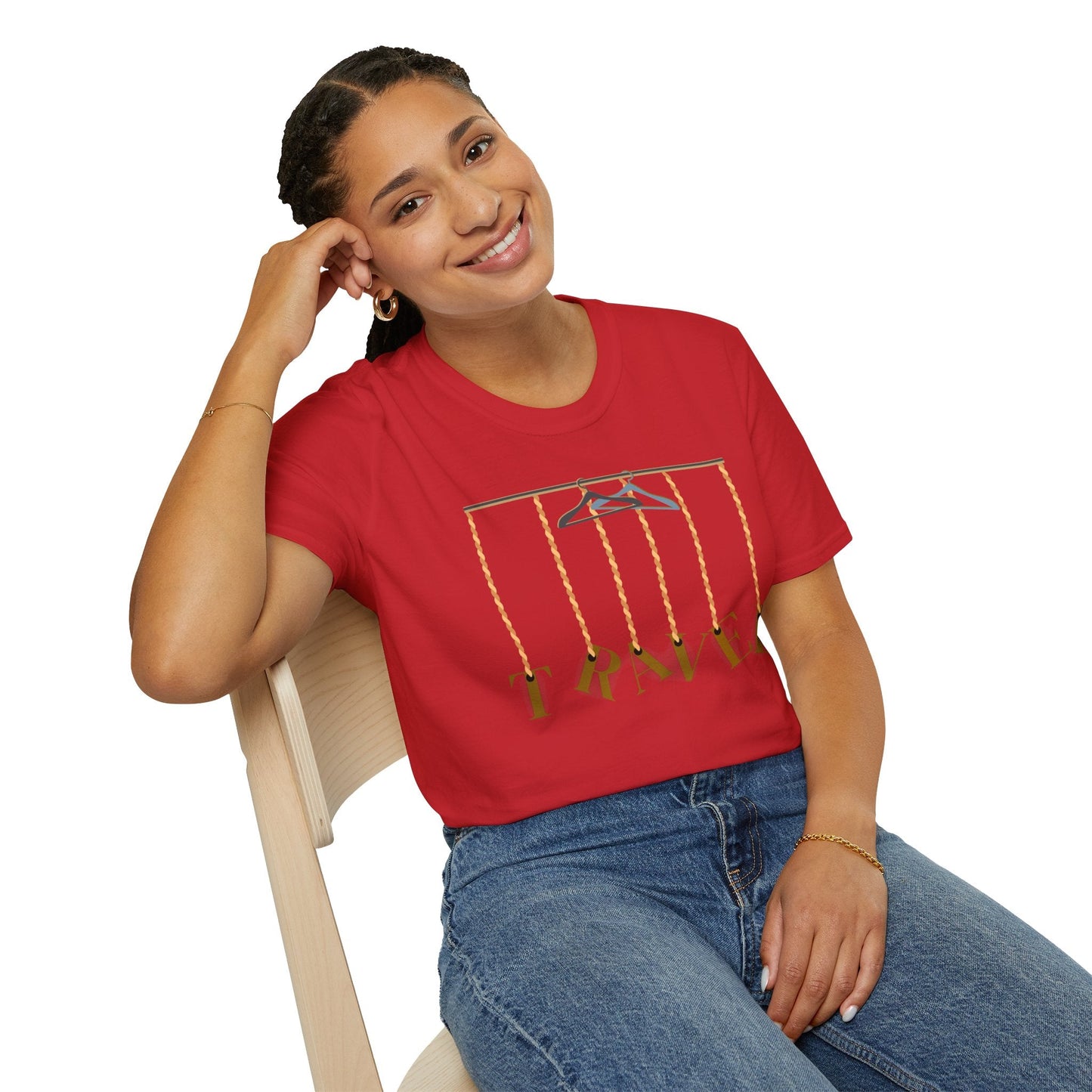 Travel-Inspired Unisex Softstyle T-Shirt for Travelers Who Aren’t Afraid of Humor Printify