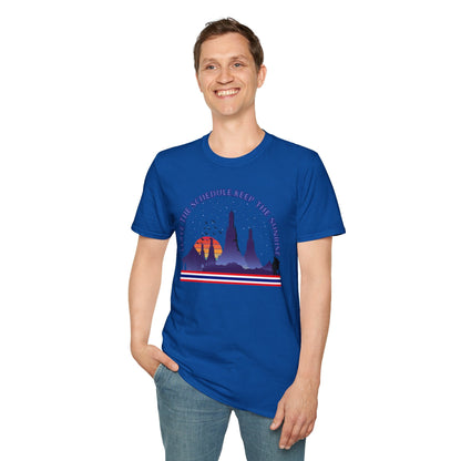 Leave the Schedule, Keep the Sunrise" T-Shirt -For Thailand Lovers Printify
