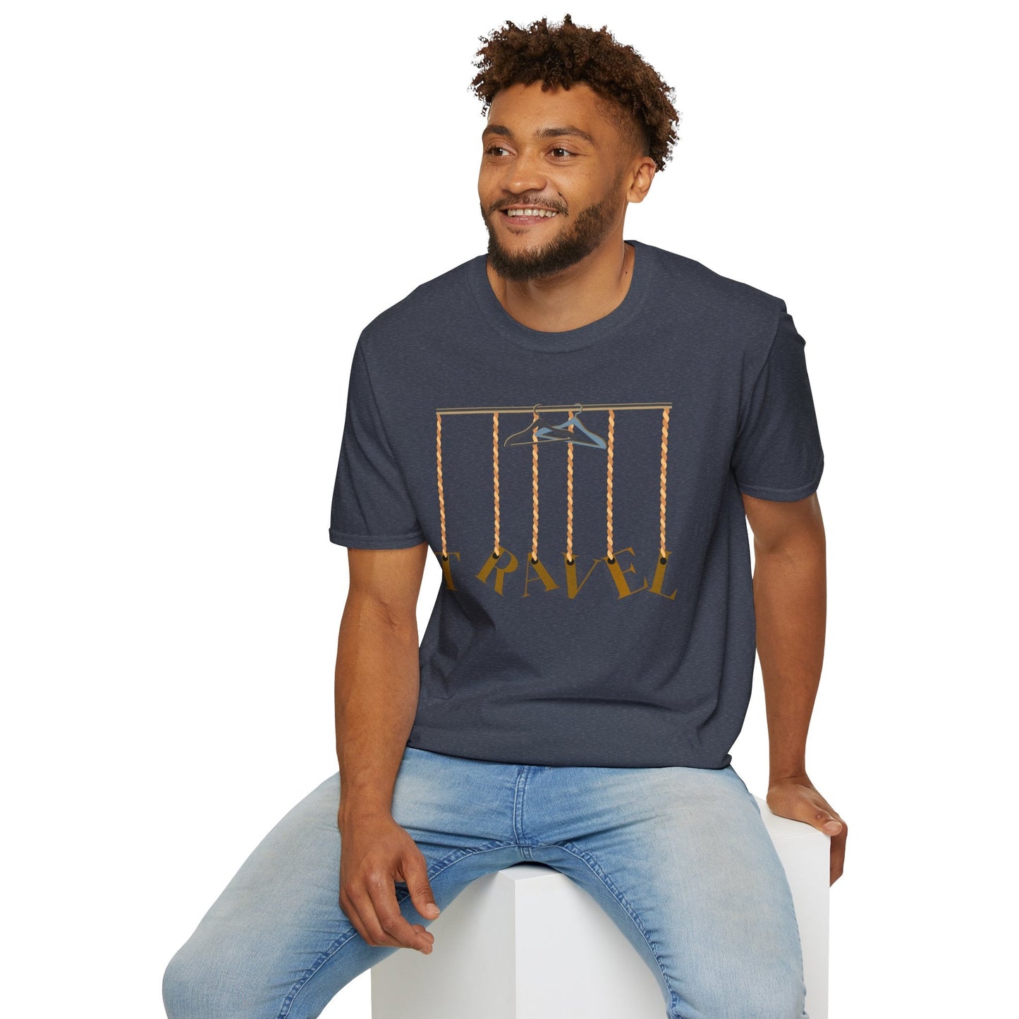 Travel-Inspired Unisex Softstyle T-Shirt for Travelers Who Aren’t Afraid of Humor Printify