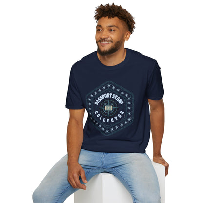 Passport Stamp Collector Unisex Soft-Style T-Shirt Printify