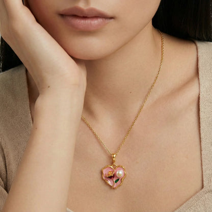 Rose Garden Heart Necklace
