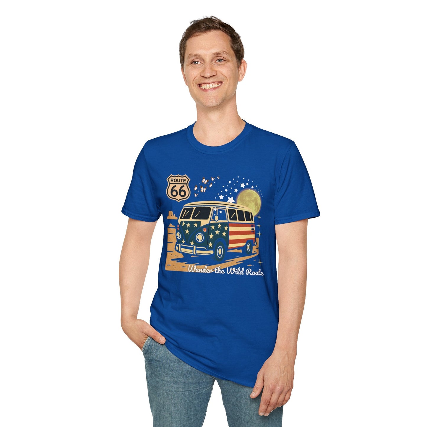 Vintage Route 66 Unisex T-Shirt Printify
