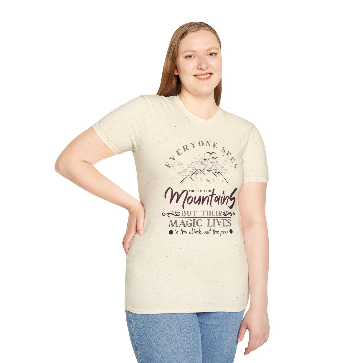 Enchanted Mountain Magic Scenic Unisex T-Shirt Printify