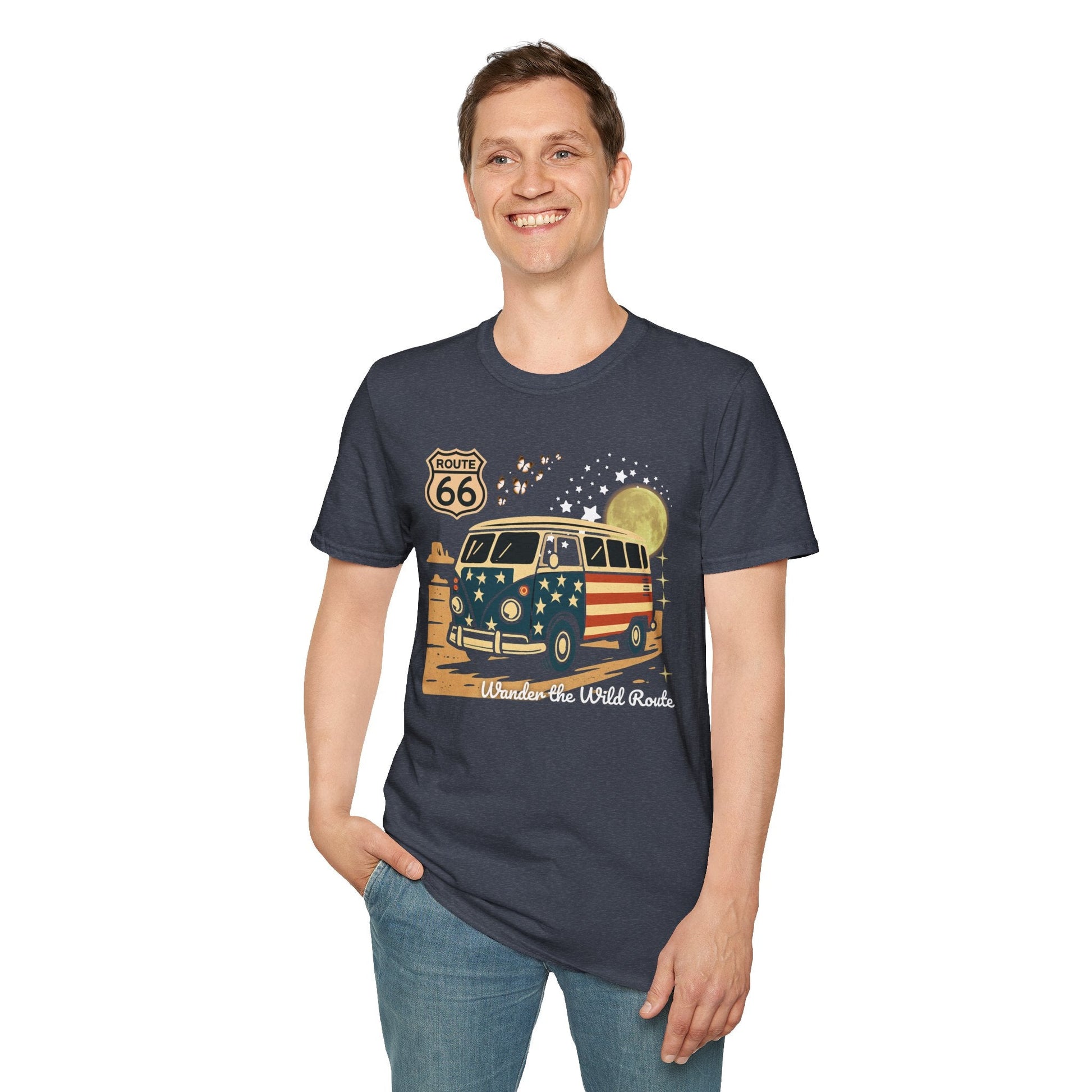 Vintage Route 66 Unisex T-Shirt Printify