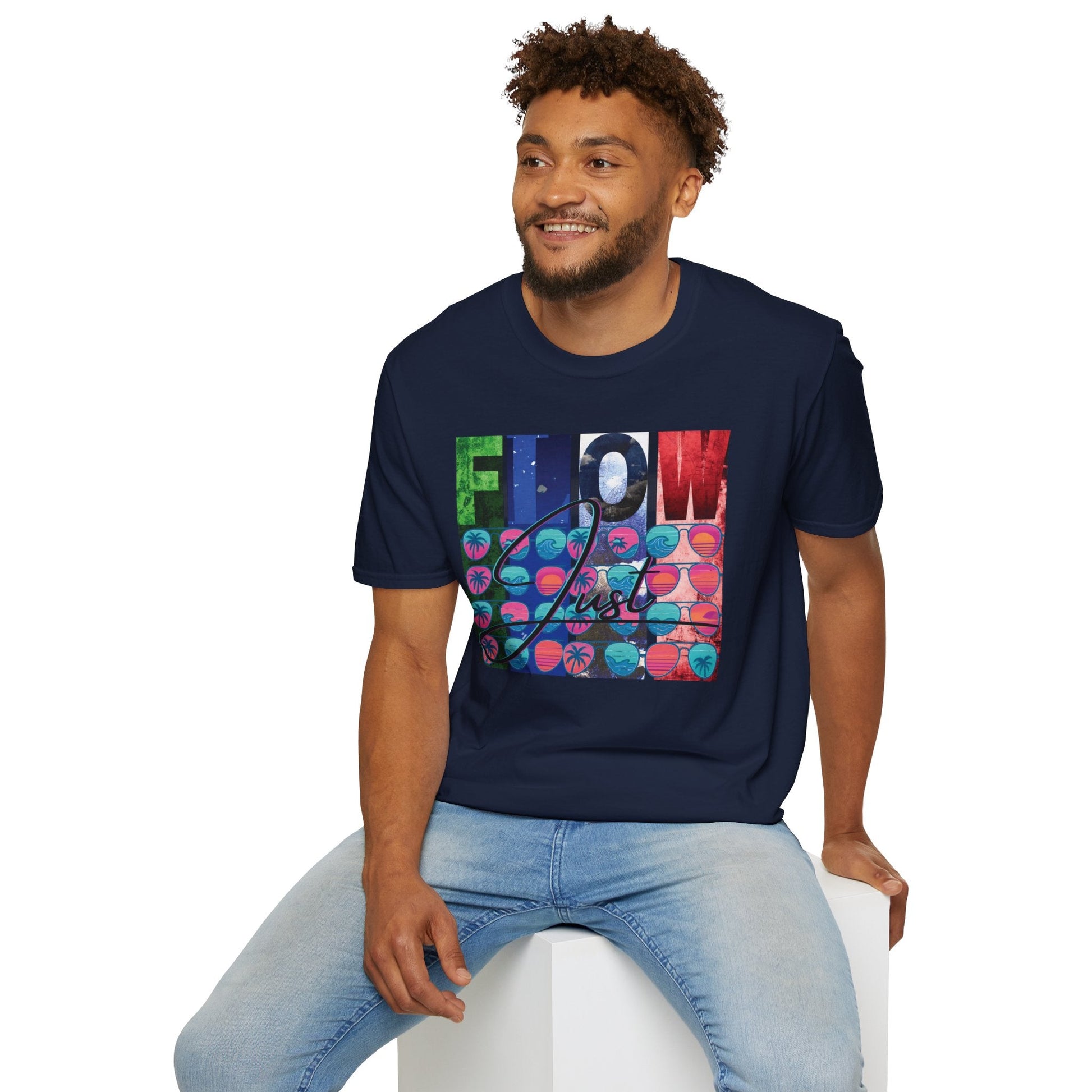 Unisex Softstyle "Just Flow" T-Shirt Printify