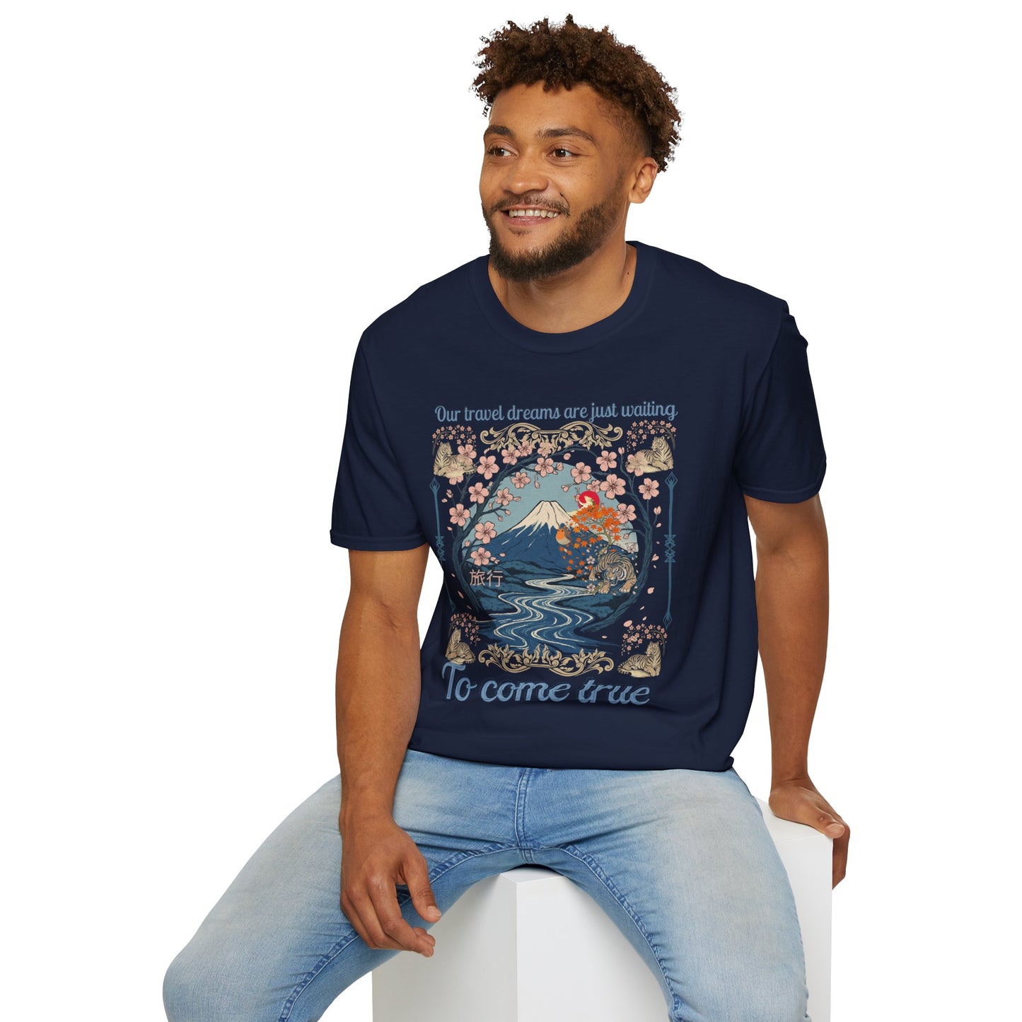 To Come True Scenic Dream T-Shirt — Inspirational Mountain Lake Graphic Tee