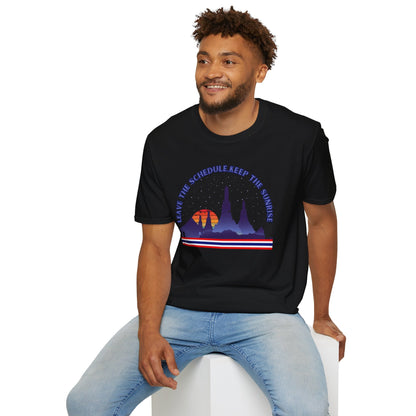 Leave the Schedule, Keep the Sunrise" T-Shirt -For Thailand Lovers Printify