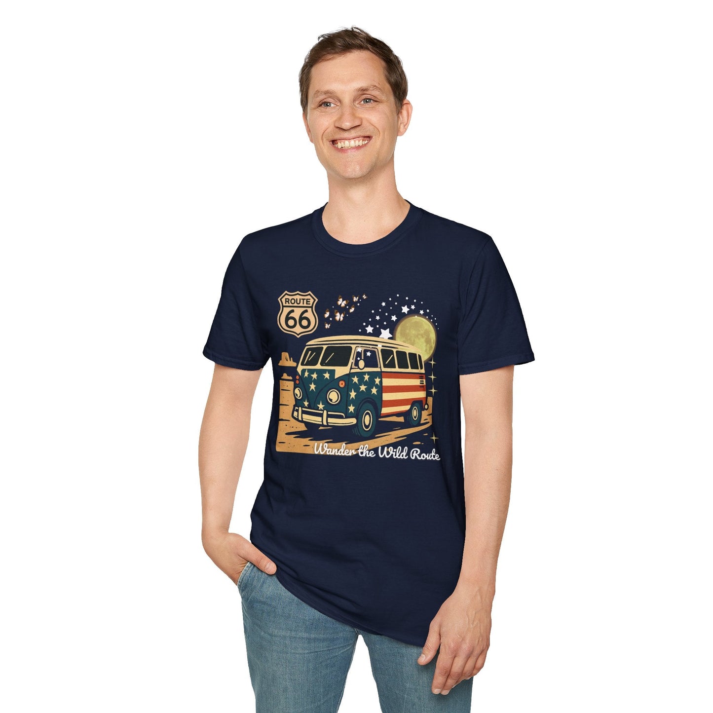 Vintage Route 66 Unisex T-Shirt Printify