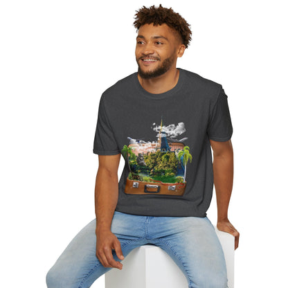 Unisex T-Shirt Design: "Temple" Image Manipulation Printify