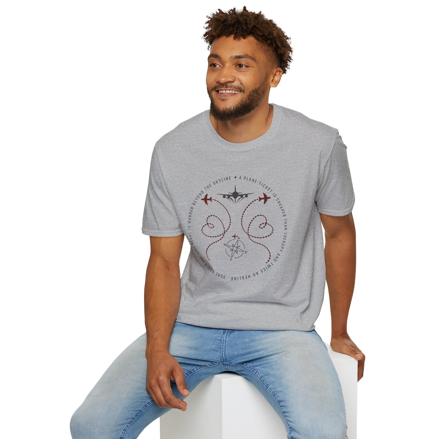 Unisex Softstyle "A Plane" T-Shirt Printify