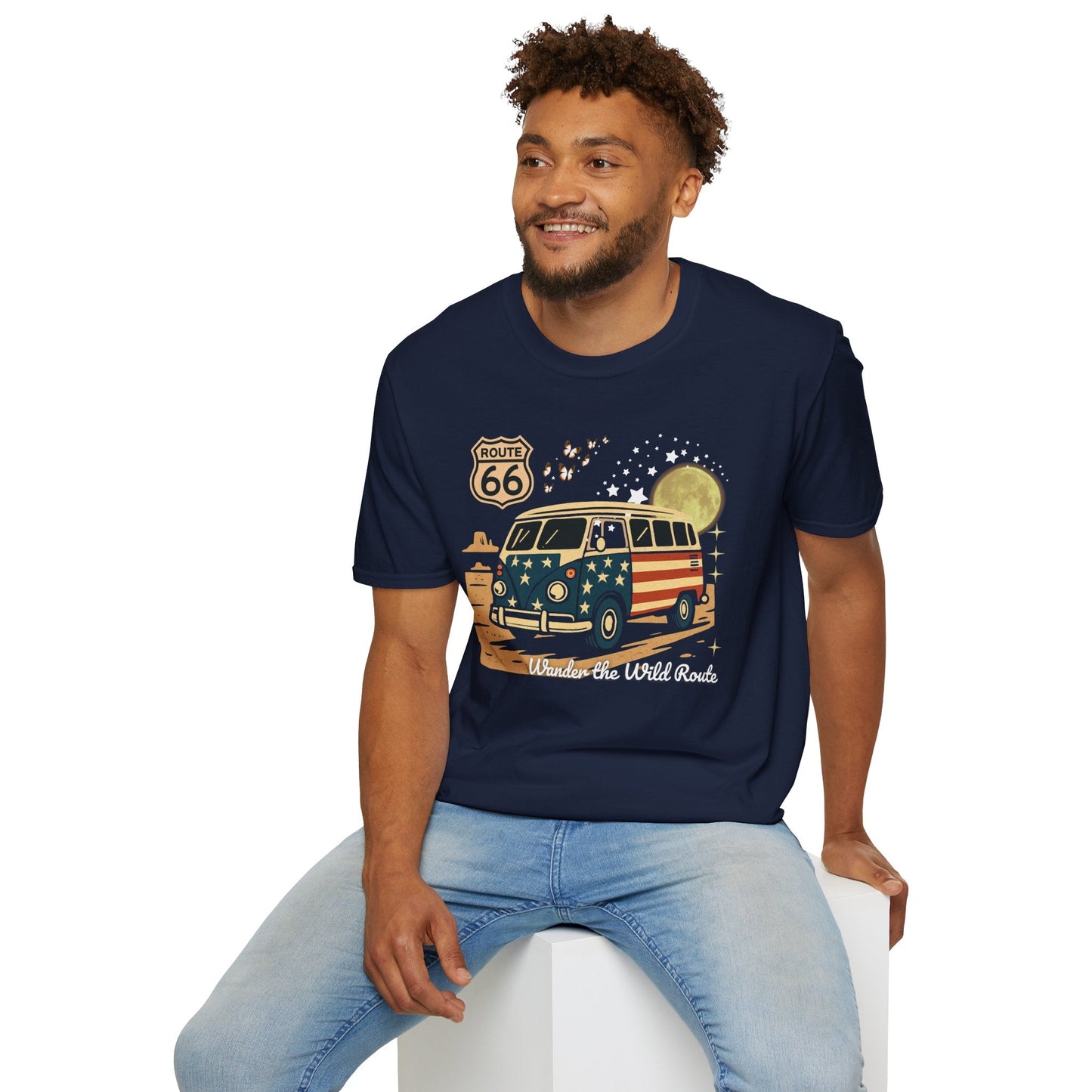 Vintage Route 66 Unisex T-Shirt Printify