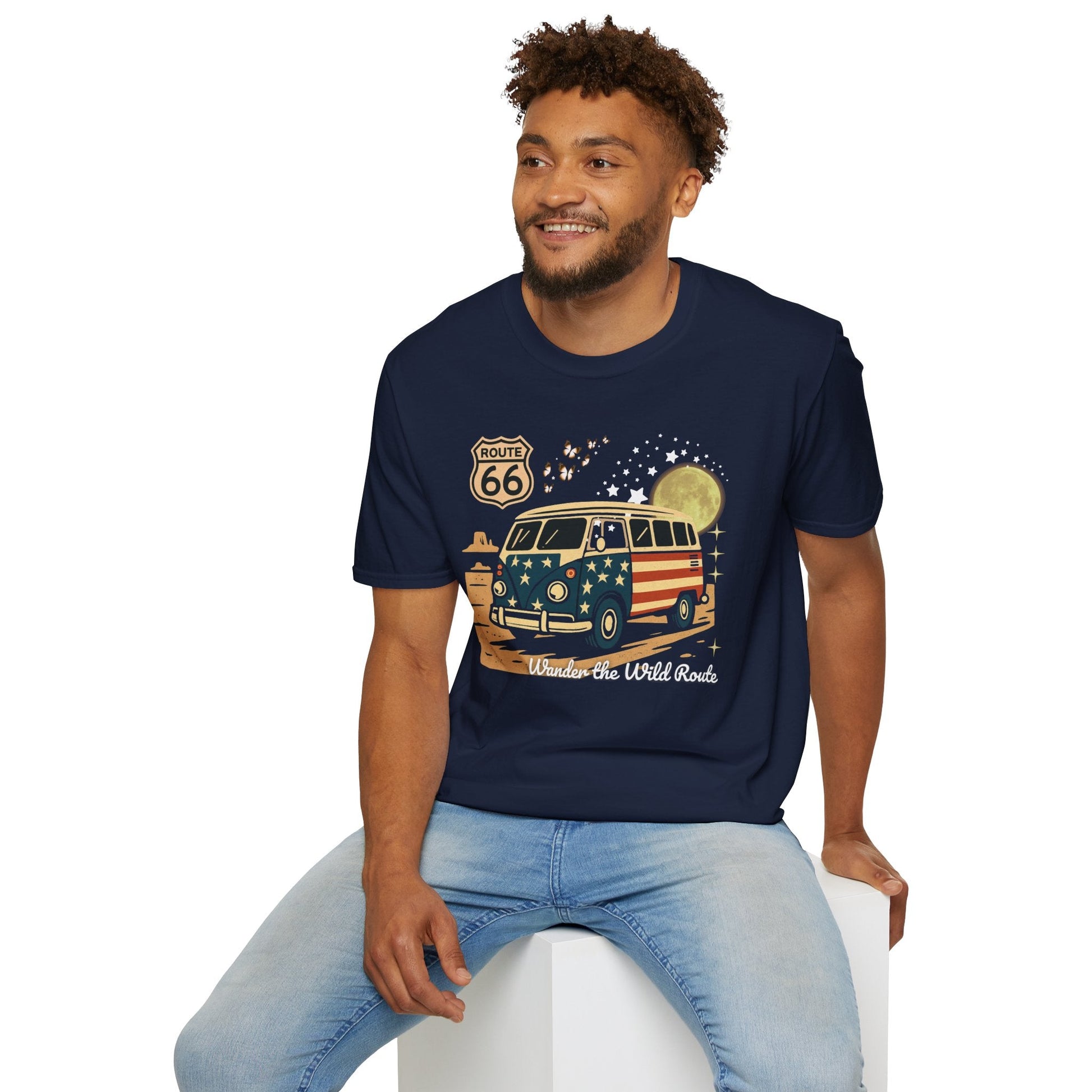 Vintage Route 66 Unisex T-Shirt Printify