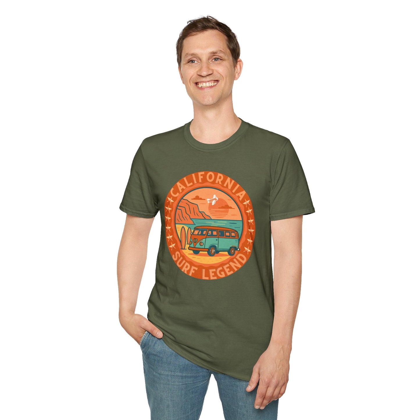 California Surf Legend Unisex T-Shirt Printify