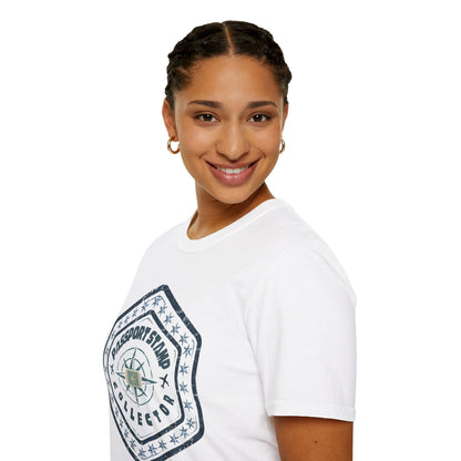 Passport Stamp Collector Unisex Soft-Style T-Shirt Printify