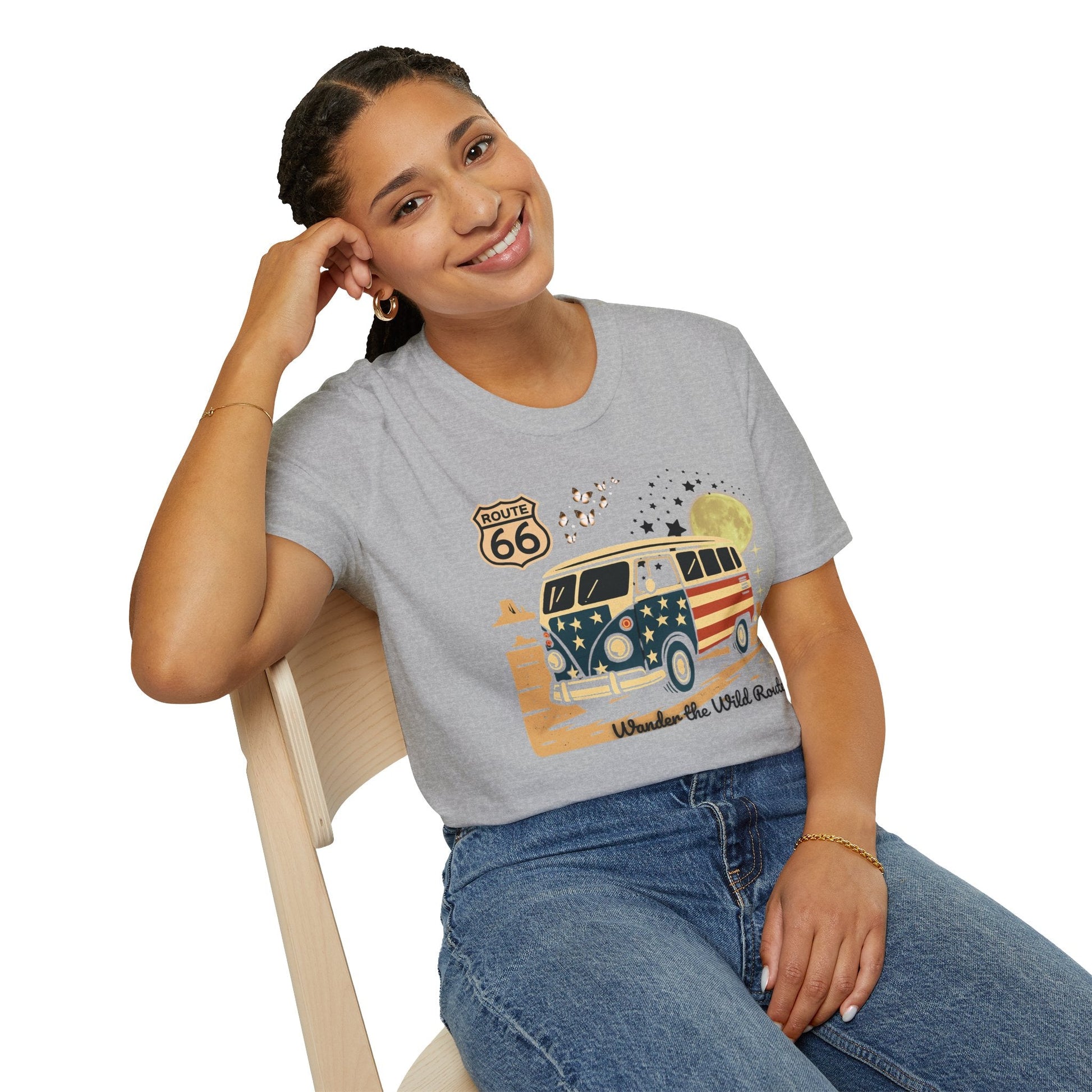 Vintage Route 66 Unisex T-Shirt Printify