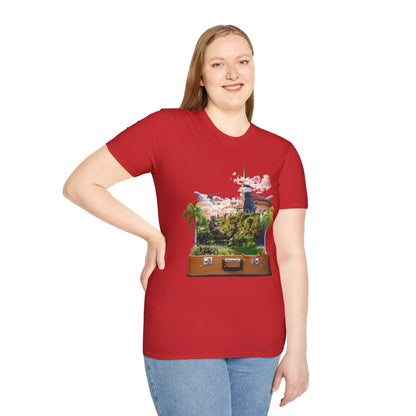 Unisex T-Shirt Design: "Temple" Image Manipulation Printify