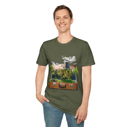 Unisex T-Shirt Design: "Temple" Image Manipulation Printify