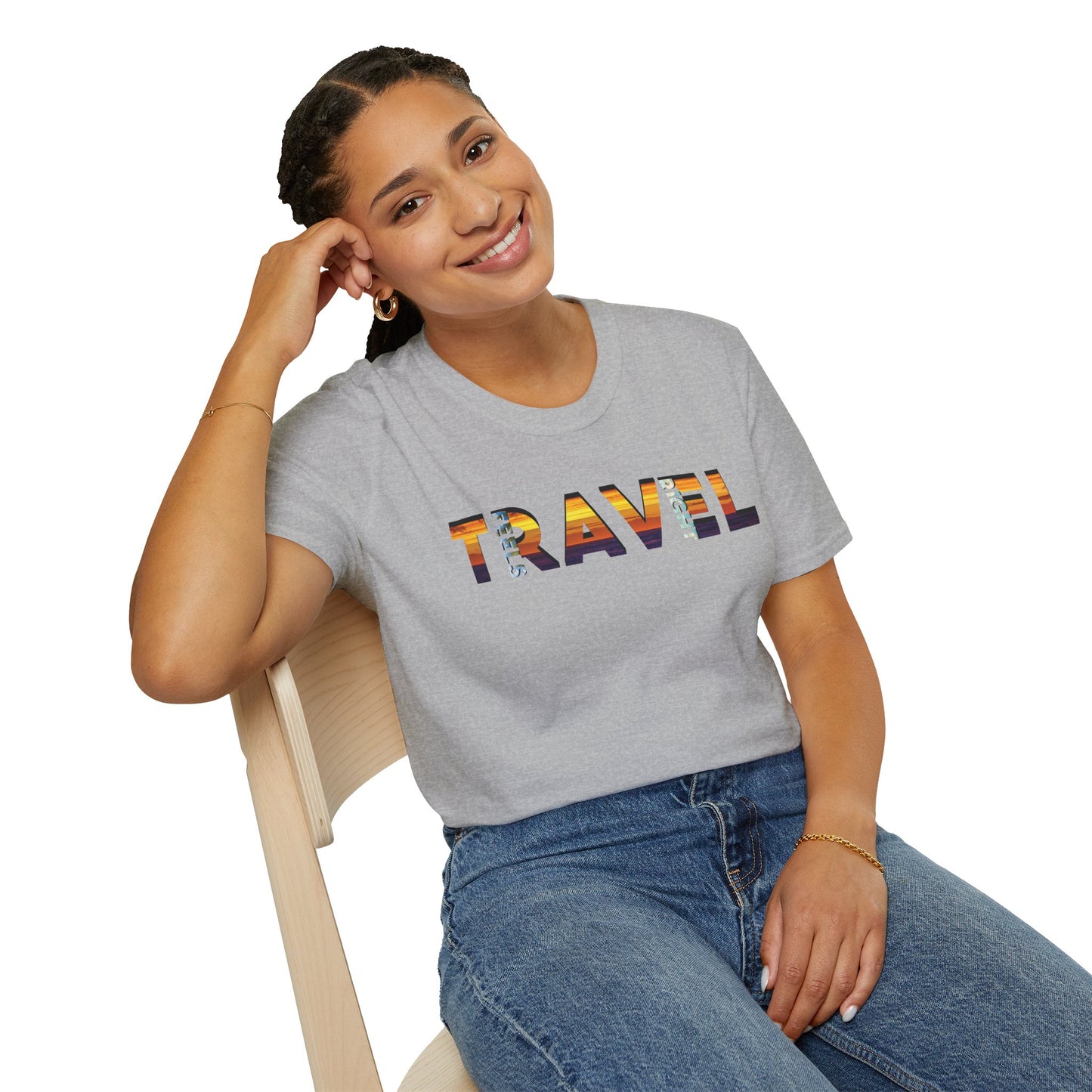 'Travel Feels Right' T-Shirt, Adventure T-Shirt, Perfect Gift for Travelers