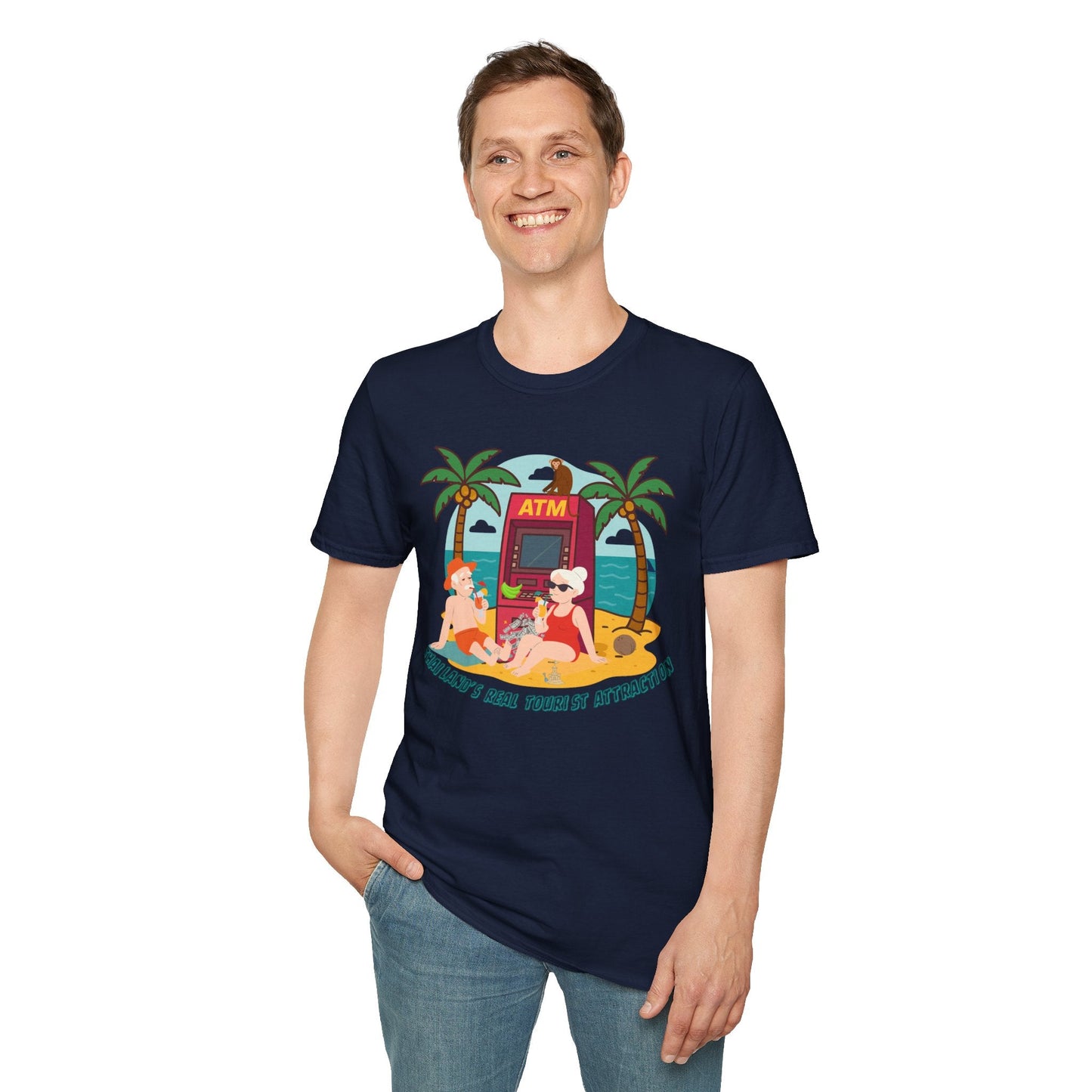 Funny Unisex Softstyle T-Shirt" Thailand's Real tourist attraction "for Thailand lovers Printify