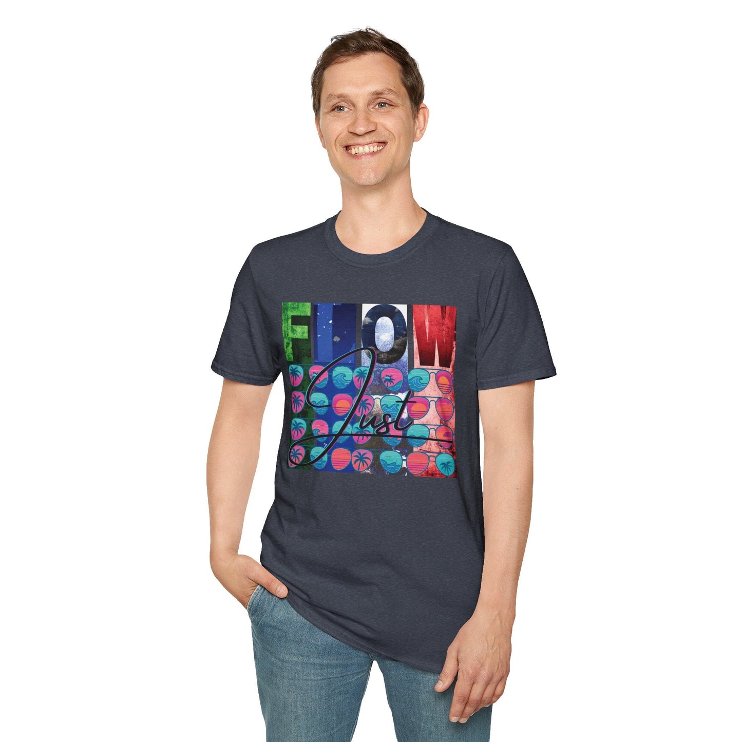 Unisex Softstyle "Just Flow" T-Shirt Printify