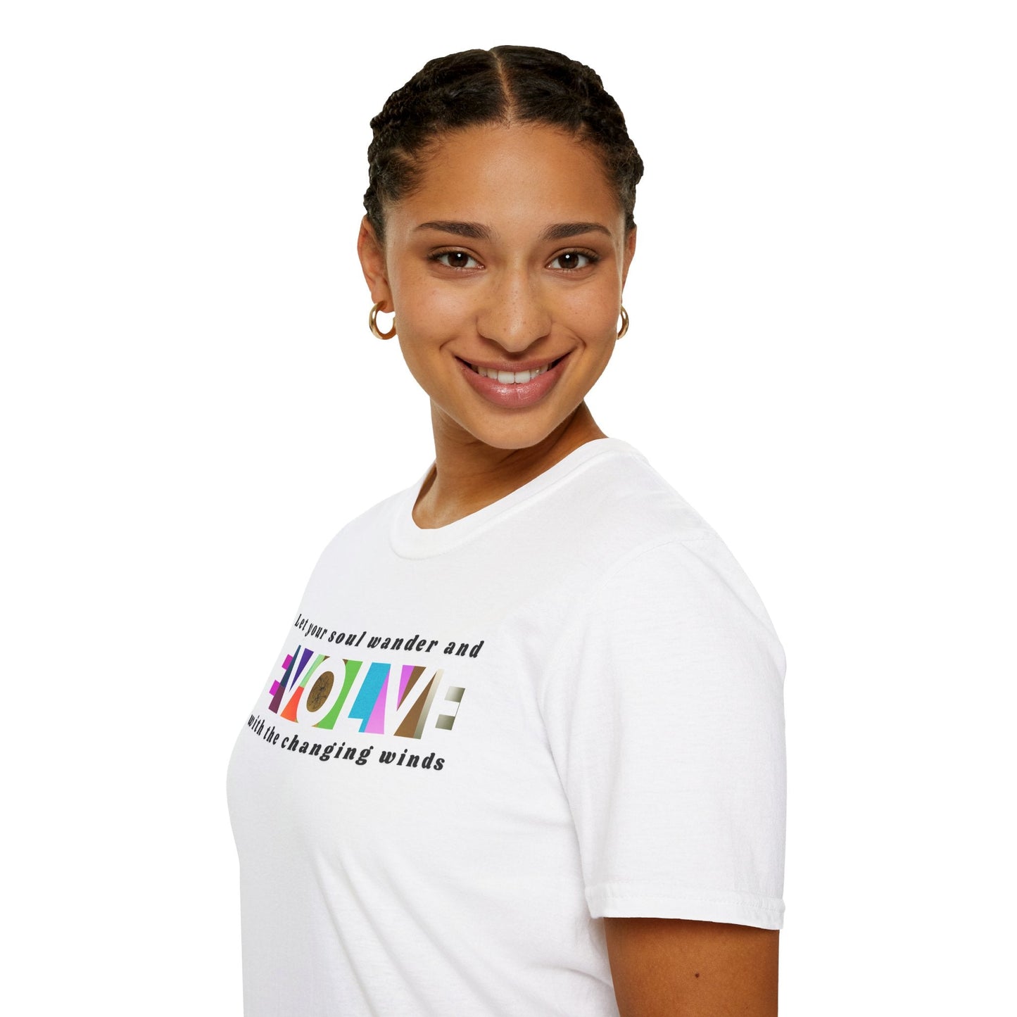Evolve Inspirational Unisex Softstyle T-Shirt Printify