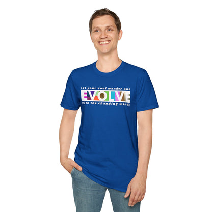 Evolve Inspirational Unisex Softstyle T-Shirt Printify