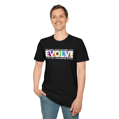 Evolve Inspirational Unisex Softstyle T-Shirt Printify