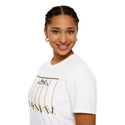Travel-Inspired Unisex Softstyle T-Shirt for Travelers Who Aren’t Afraid of Humor Printify