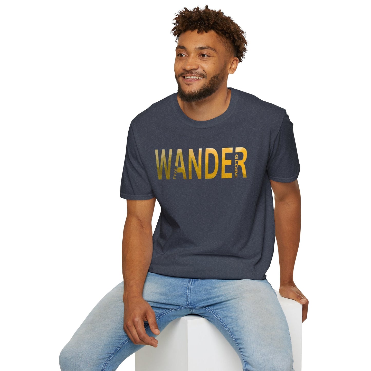 Wanderlust Unisex Softstyle T-Shirt - Wander the Globe Printify