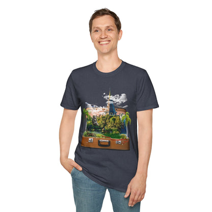 Unisex T-Shirt Design: "Temple" Image Manipulation Printify