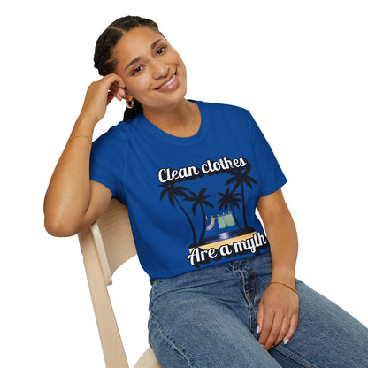 Funny T-shirt: "Clean Clothes Are a Myth"