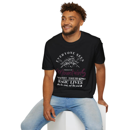 Enchanted Mountain Magic Scenic Unisex T-Shirt Printify