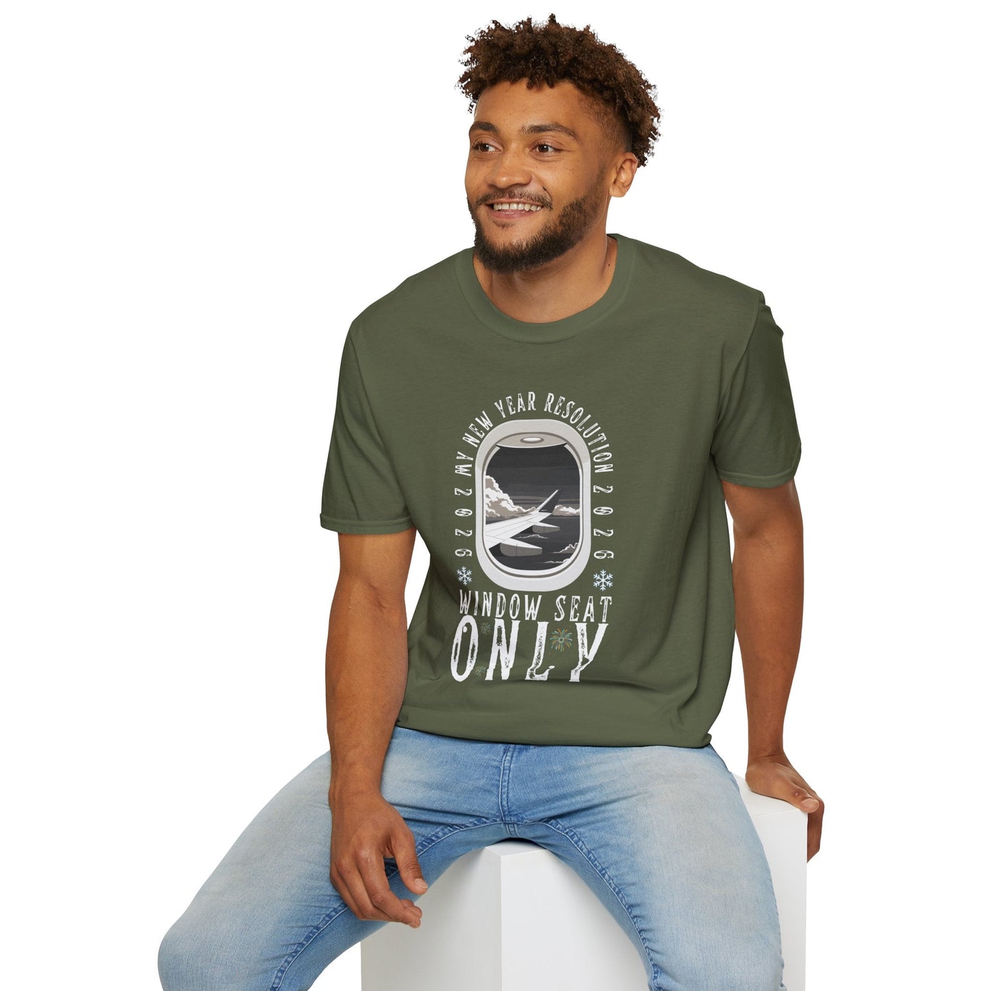 Unisex Softstyle T-Shirt-"Window Seat Only" Printify