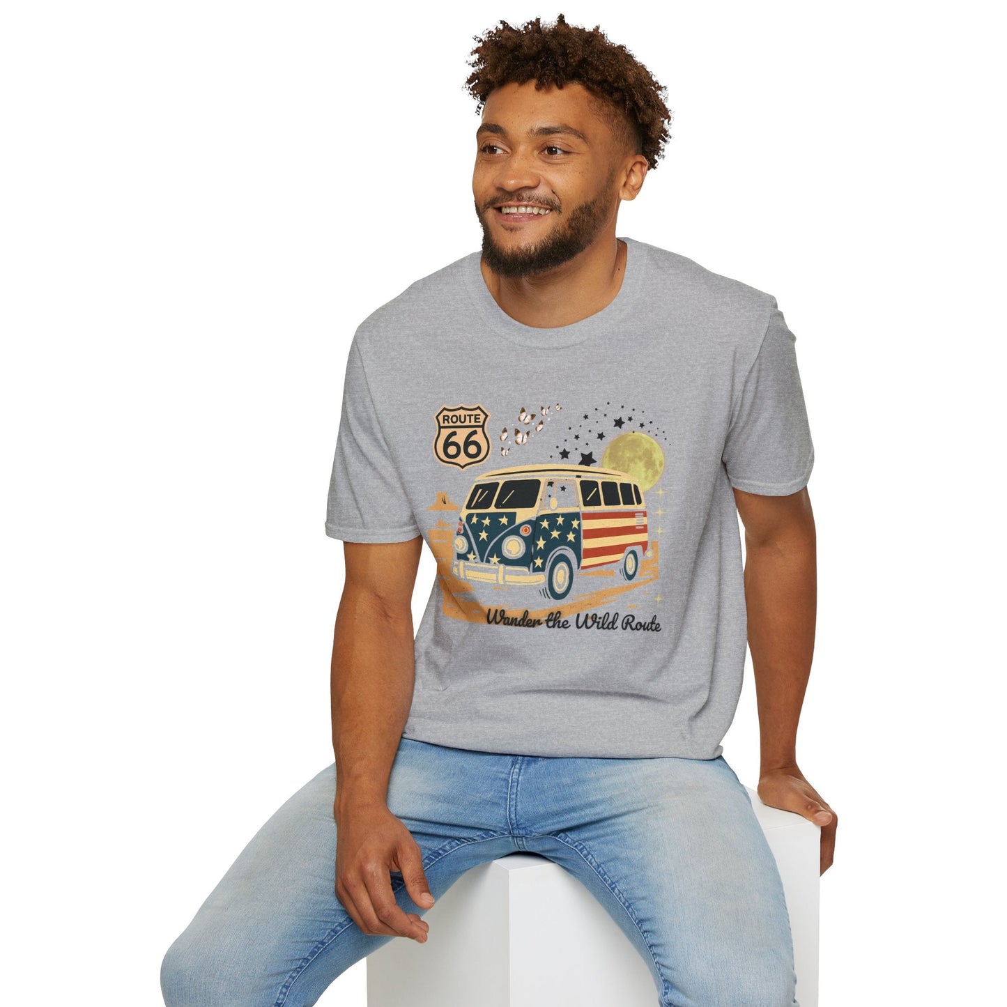 Vintage Route 66 Unisex T-Shirt Printify