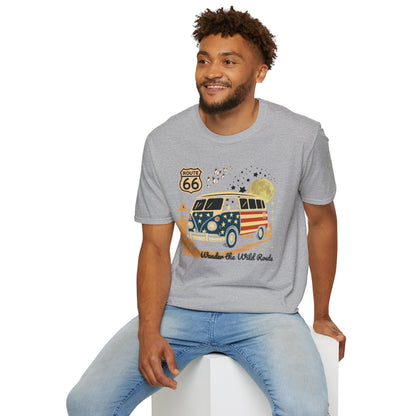 Vintage Route 66 Unisex T-Shirt Printify