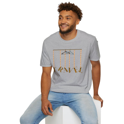 Travel-Inspired Unisex Softstyle T-Shirt for Travelers Who Aren’t Afraid of Humor Printify