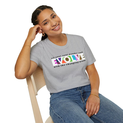 Evolve Inspirational Unisex Softstyle T-Shirt Printify