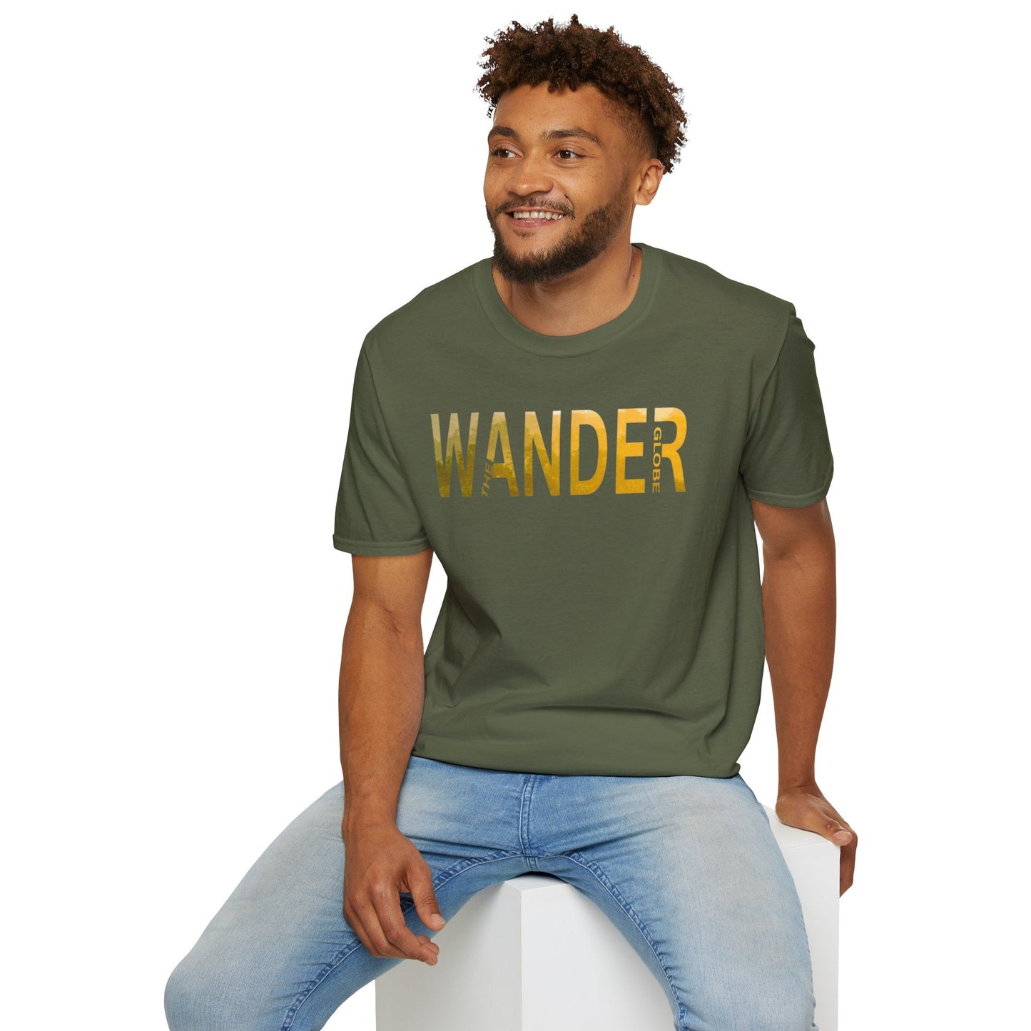 Wanderlust Unisex Softstyle T-Shirt - Wander the Globe Printify