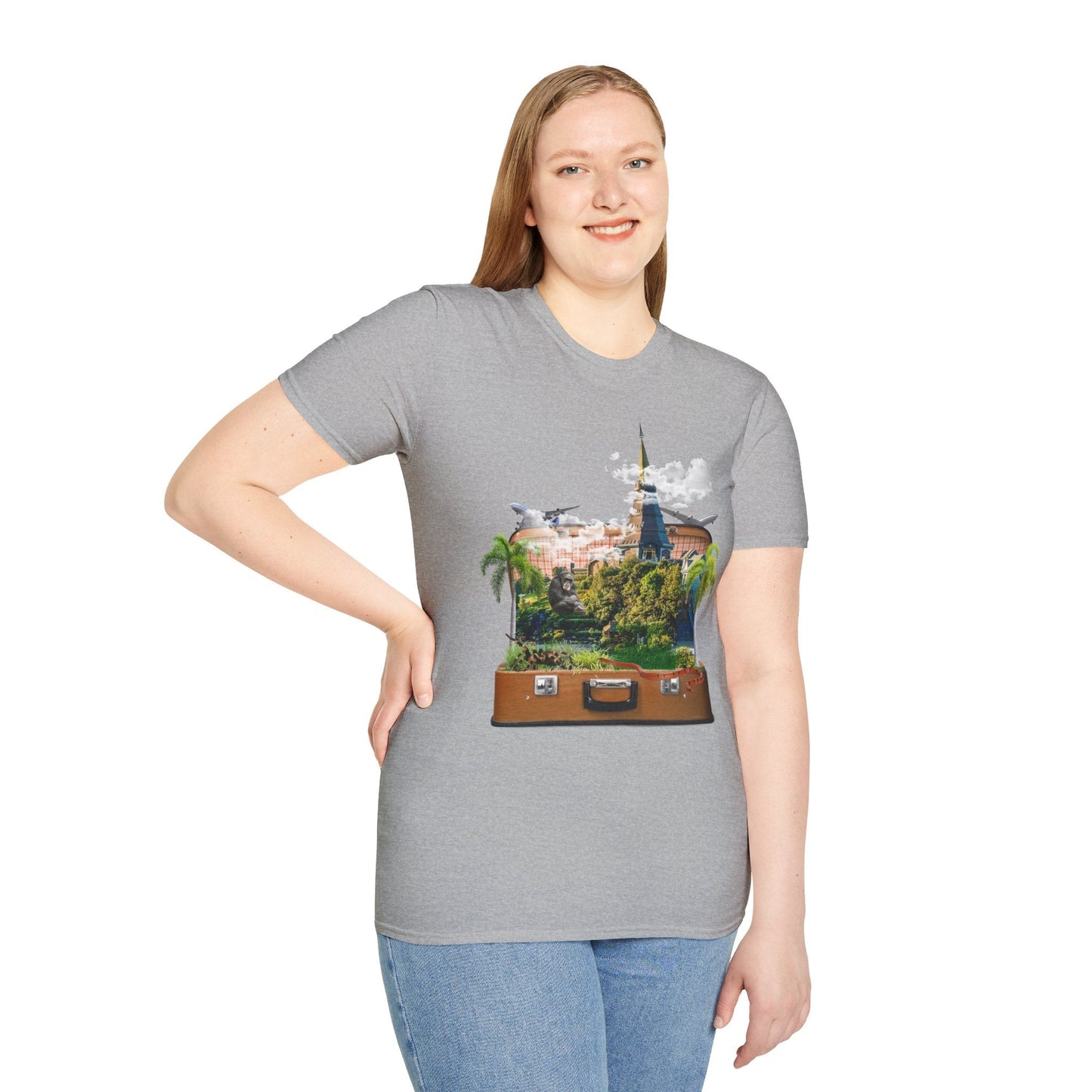Unisex T-Shirt Design: "Temple" Image Manipulation Printify