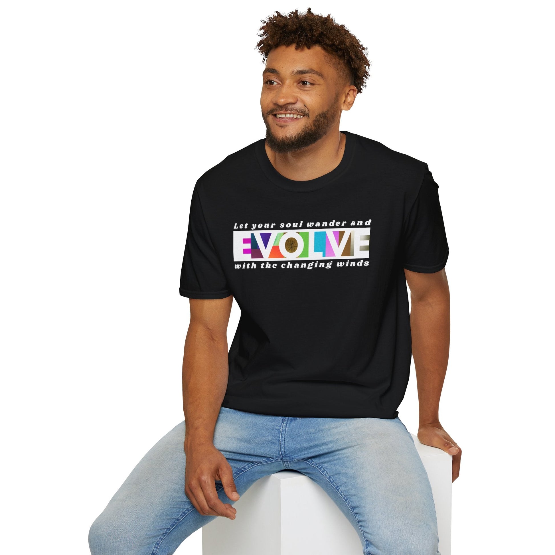 Evolve Inspirational Unisex Softstyle T-Shirt Printify