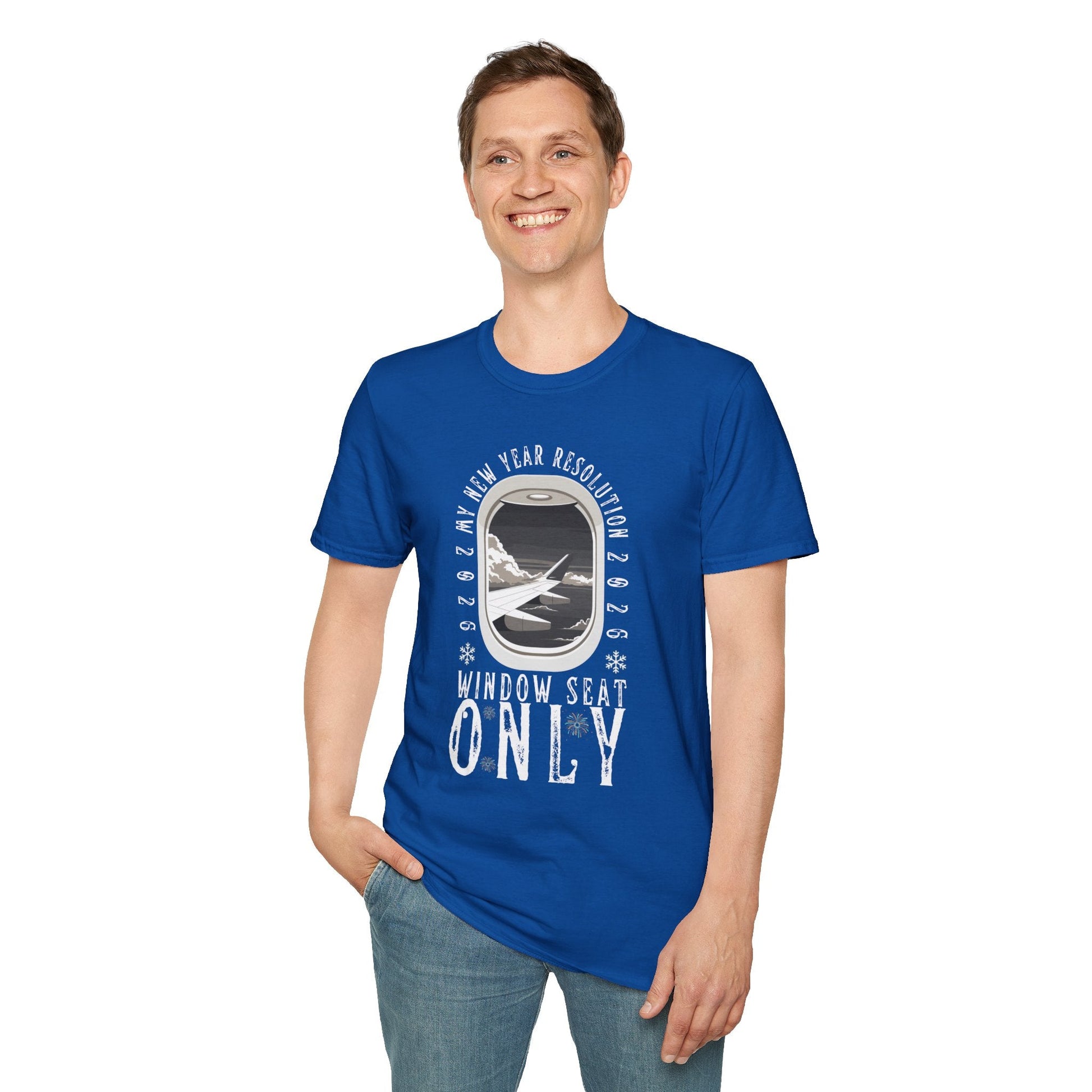 Unisex Softstyle T-Shirt-"Window Seat Only" Printify