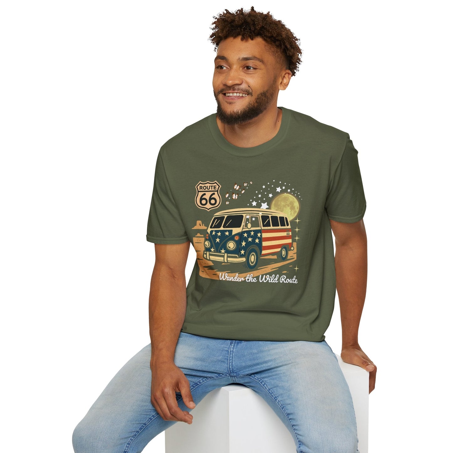 Vintage Route 66 Unisex T-Shirt Printify