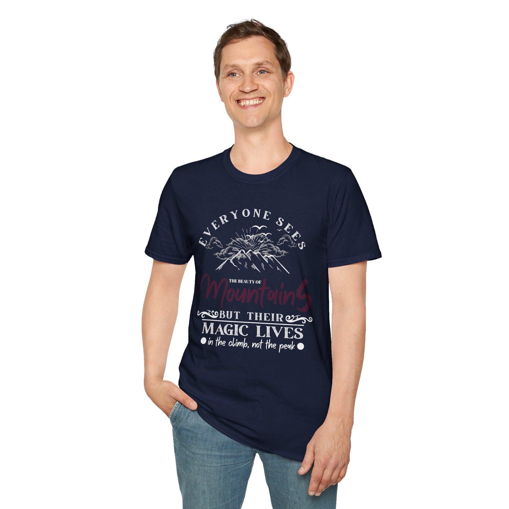 Enchanted Mountain Magic Scenic Unisex T-Shirt Printify