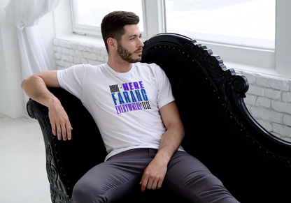 "Home Is Here Farang everywherelse" Unisex Softstyle T-Shirt for serious travellers