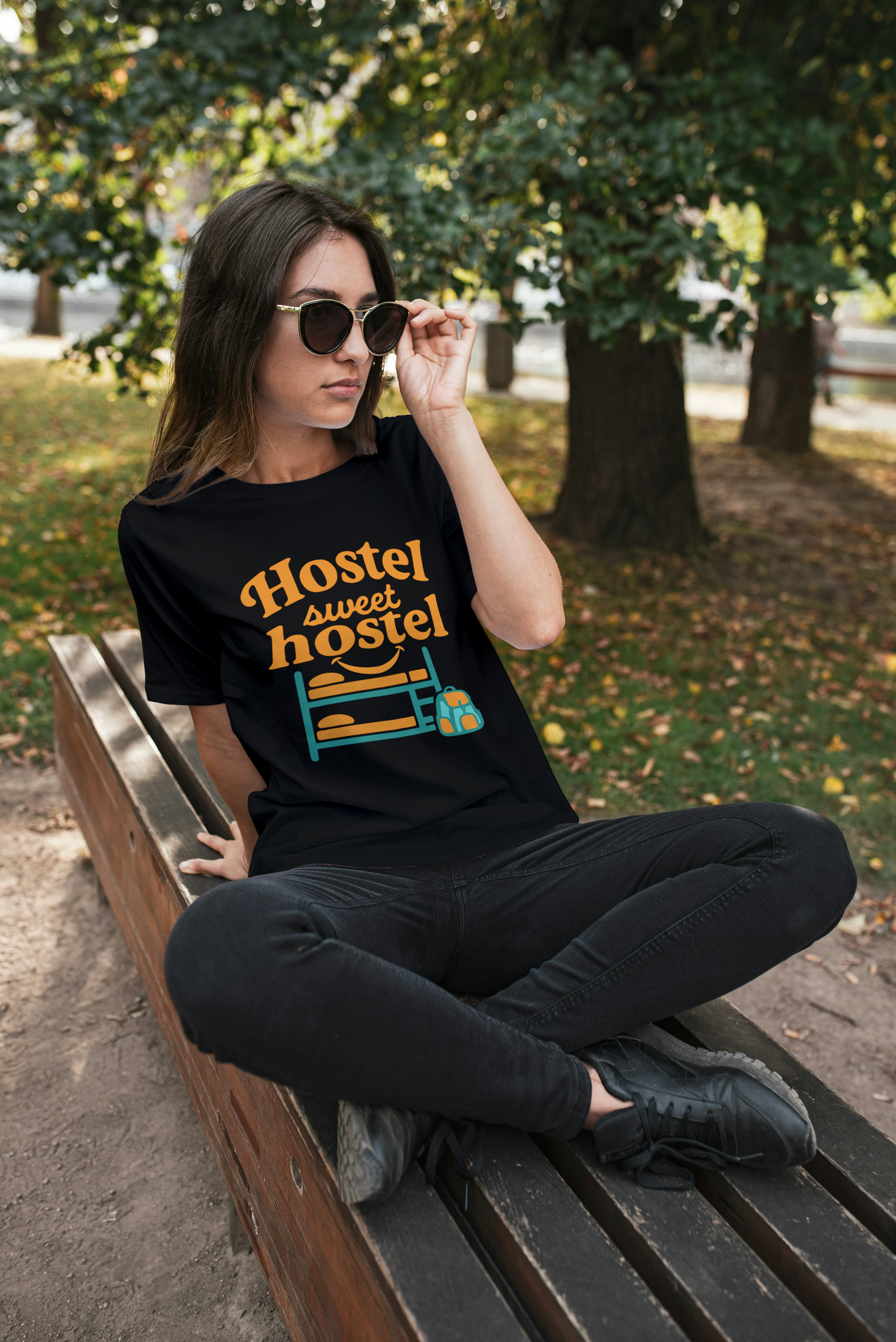 Hostel Sweet Hostel Unisex T-Shirt — Backpacking & Travel Bunk Tee Printify